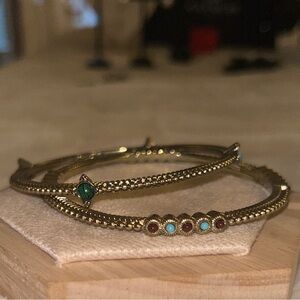 RJ Graziano Gold Bangle Set